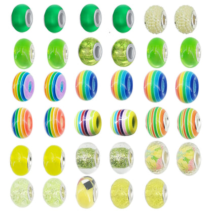 Flag Village Children's DIY Green 84PCS Bracelet Set Gift Box