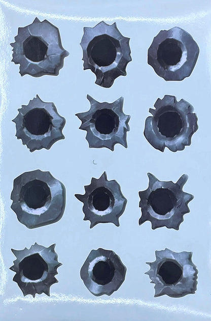 Flag Village Auto Tools Simulation Bullet Hole Car Sticker, Car Bullet Hole Crack Car Sticker