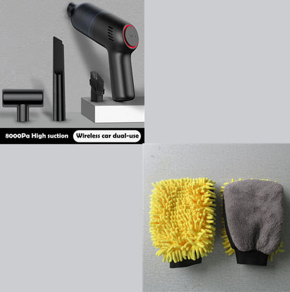 Flag Village Auto Tools Mini Fashion Car High-Power Car Vacuum Cleaner