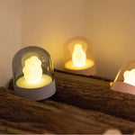 Flag Village Exquisite Night Light Cat Paw Light USB Charging Music Box Warm Musical Lamp Cats Paw Lamp For Kids Children Gift Desktop Decor