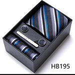 Flag Village Men's Business Formal Tie Six-piece Set Gift Box