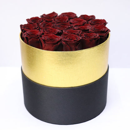 Flag Village Immortal Flower Hug Bucket 18 Roses Box Mother's Day Tanabata Valentine's Day Gift