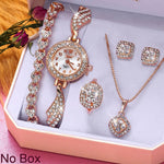 Flag Village Luxury Boutique Set Gift Box Watch Bracelet Necklace Women