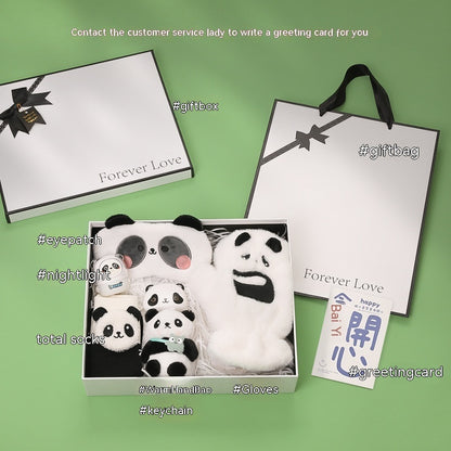 Flag Village Panda Peripheral Gifts Girlfriends Birthday Elements Practical Winter Warm New Years's Banquet Hand Box Christmas