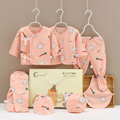 Flag Village Pure Cotton Baby Clothes Spring And Autumn Summer Children Gift Box Set