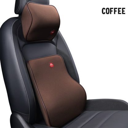 Flag Village Auto Tools Car Headrest Neck Protector Backrest Car Seat Pillow Lumbar Pillow Memory Foam