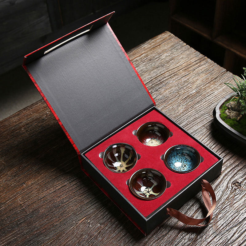 Flag Village Family Kungfu Tea Set Gift Box