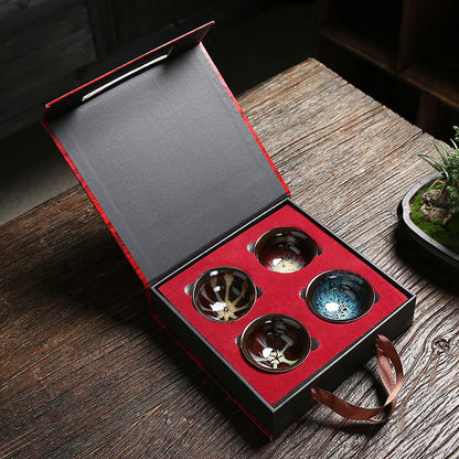 Flag Village Family Kungfu Tea Set Gift Box