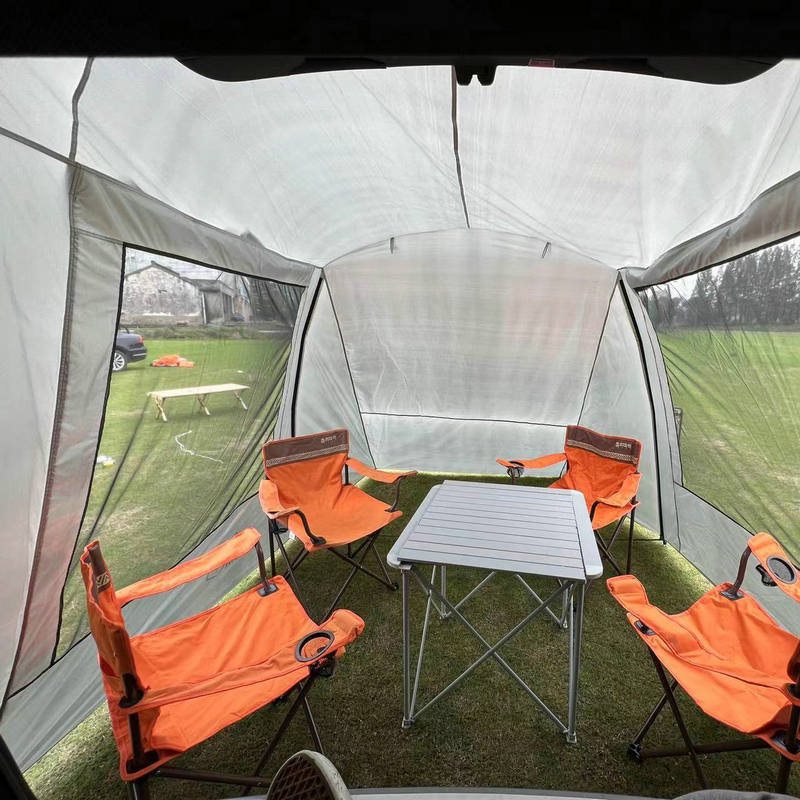 Flag Village Outdoor Self-driving Travel Camping Barbecue Car Tail Extension Tent Multi-person Rain-proof Sunshade Trunk Tent