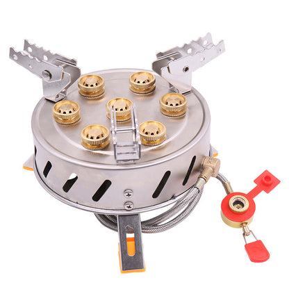 Flag Village Camping Stove 7-burner Outdoor Stove