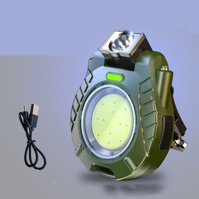 Flag Village Cap Clip Lamp Outdoor Multi-function Clip Cap Working LED Light Keychain