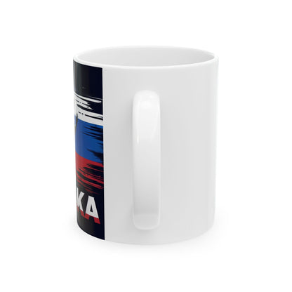 Flag Village Slovakia Sporting Flag Ceramic Coffee Mug 11oz SVK0007
