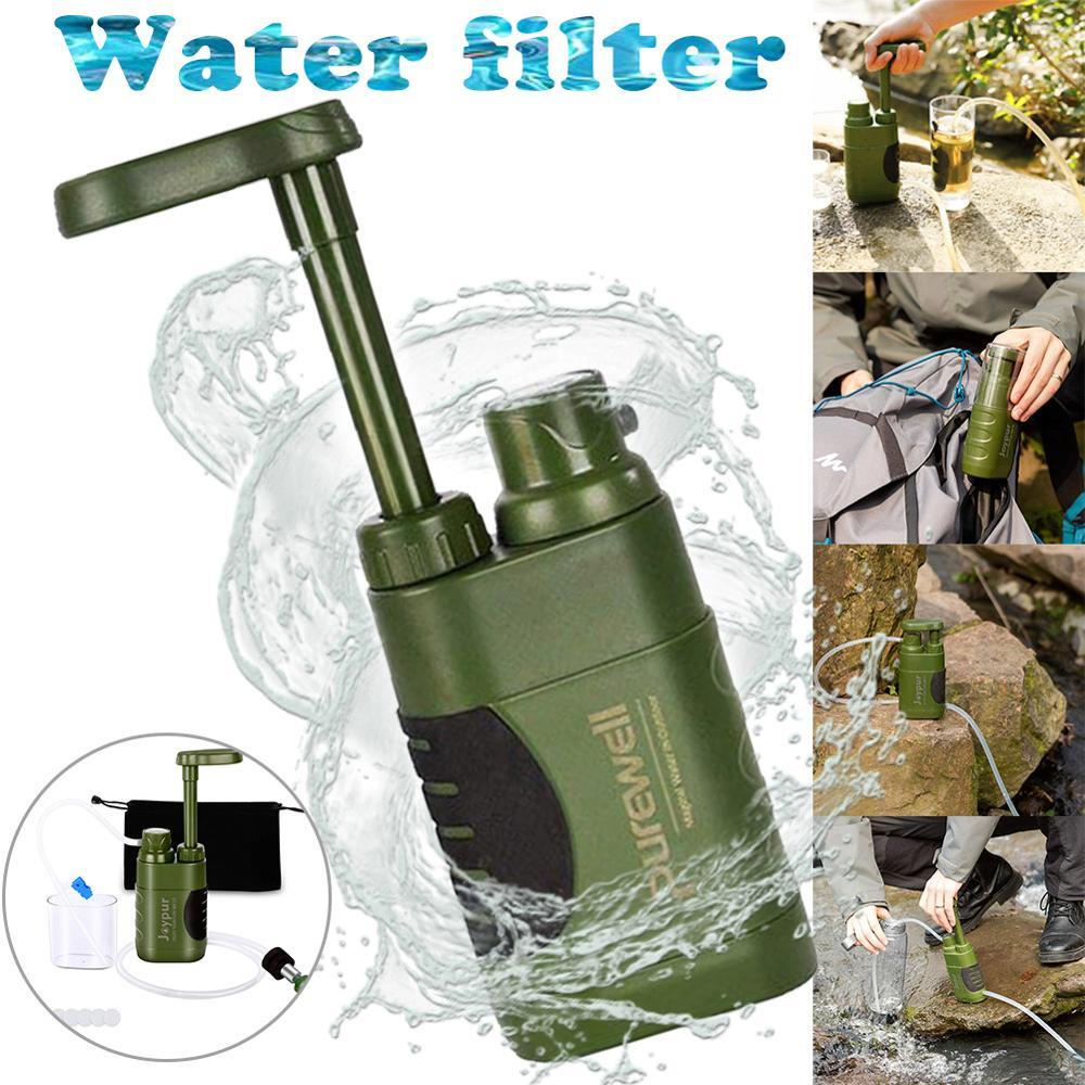 Flag Village Multistage Outdoor Water Purifier for Emergency Camping Wilderness Survival