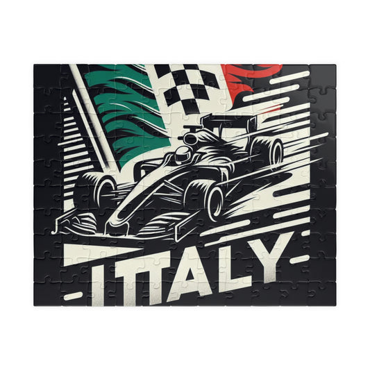 Flag Village Italy Racing Car Sporting Flag Puzzle (110, 252, 520, 1014-piece) ITA0013