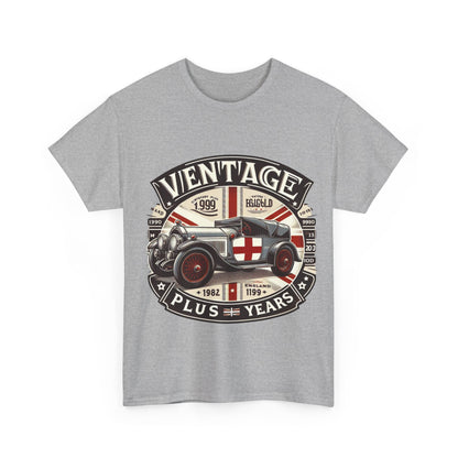 Flag Village UK Vintage Car Flag T-SHIRT Heavy Cotton Tee UK0005
