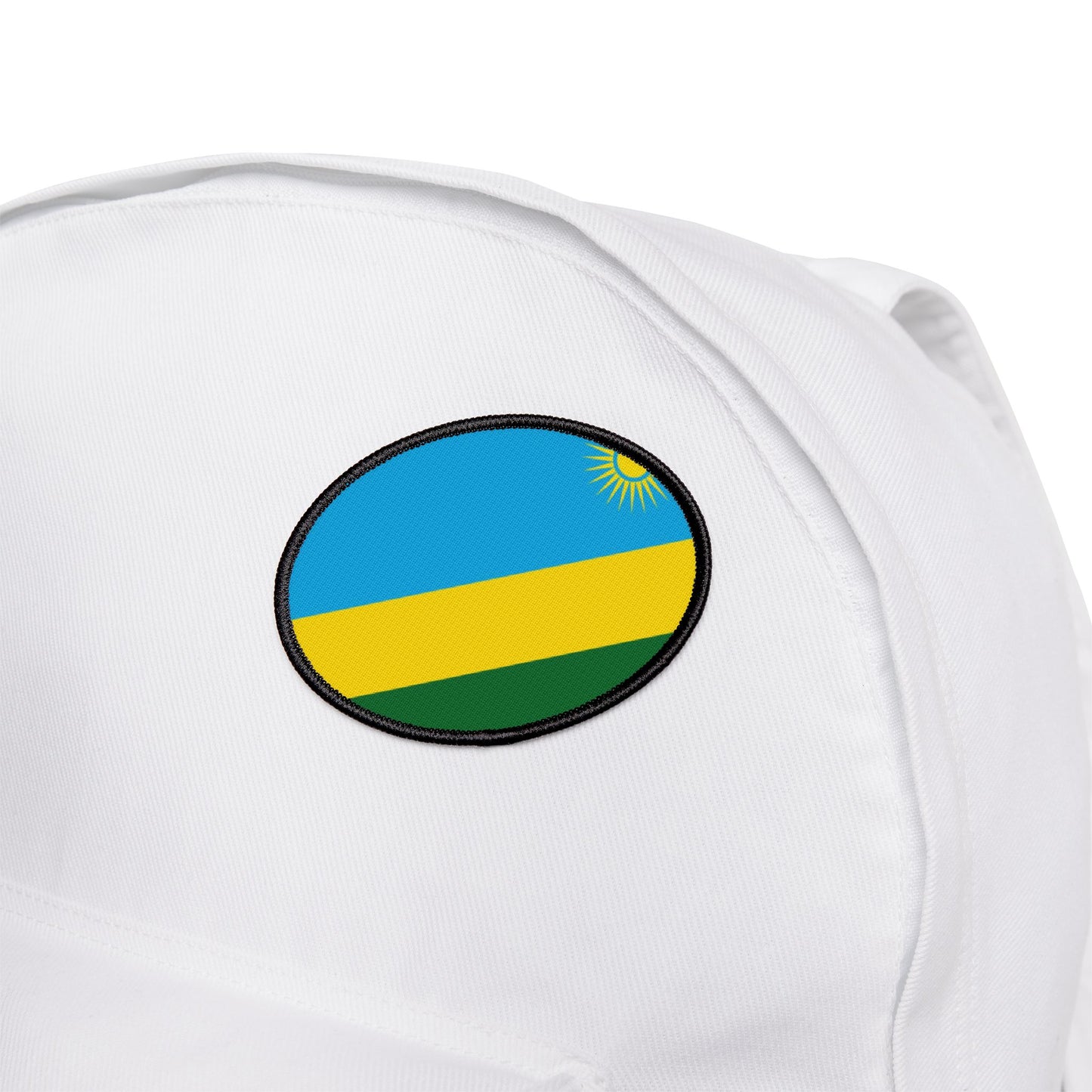 Flag Village Rwanda Flag Embroidery Iron-On Patches