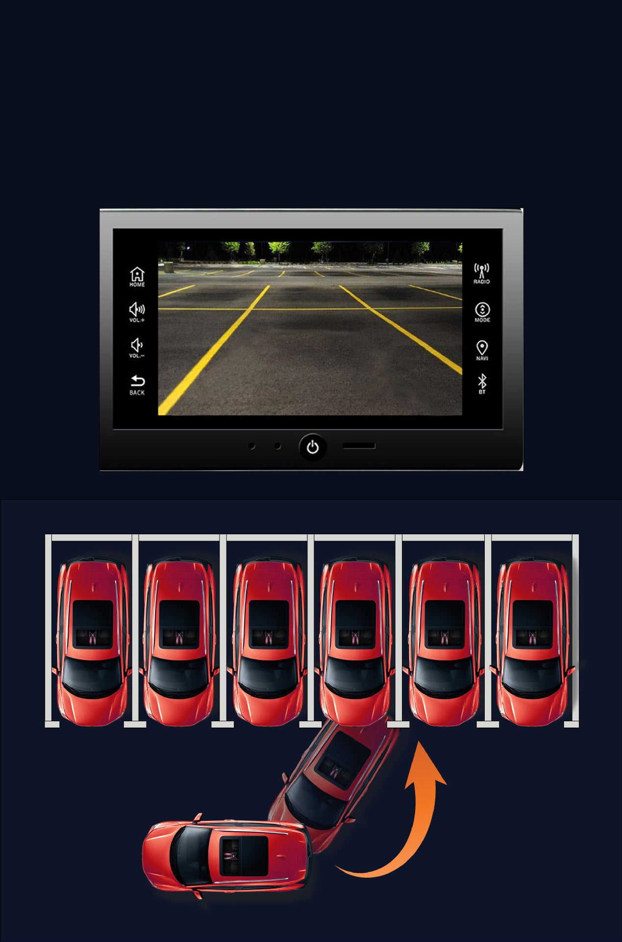 Flag Village Auto Tools Rearview Camera Dedicated For Car Reversing