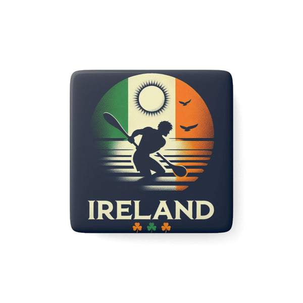 Flag Village IREAND Flag Sporting Porcelain Magnet, Square IRL0006
