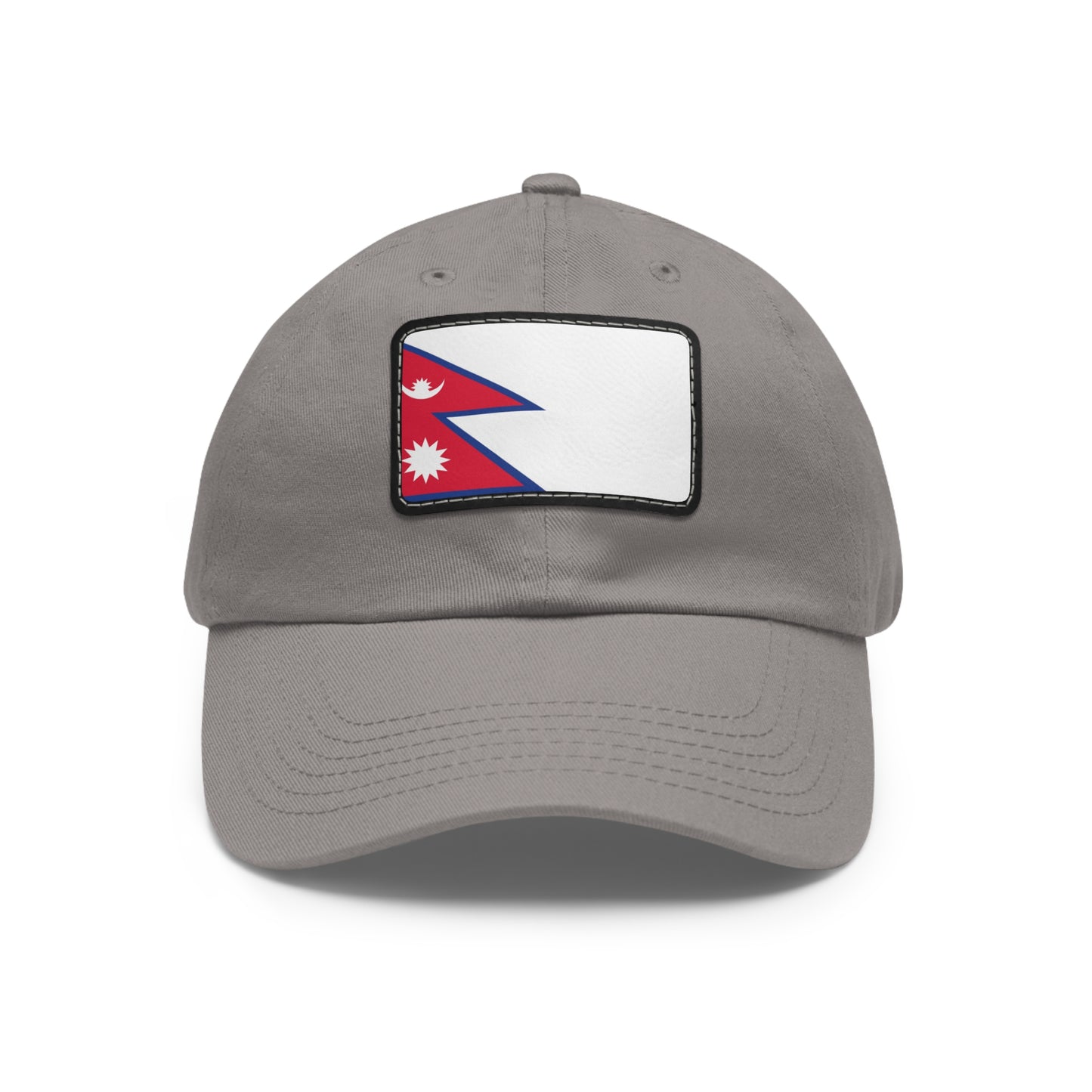 Flag Village Nepal Flag Hat Cap with Leather Patch