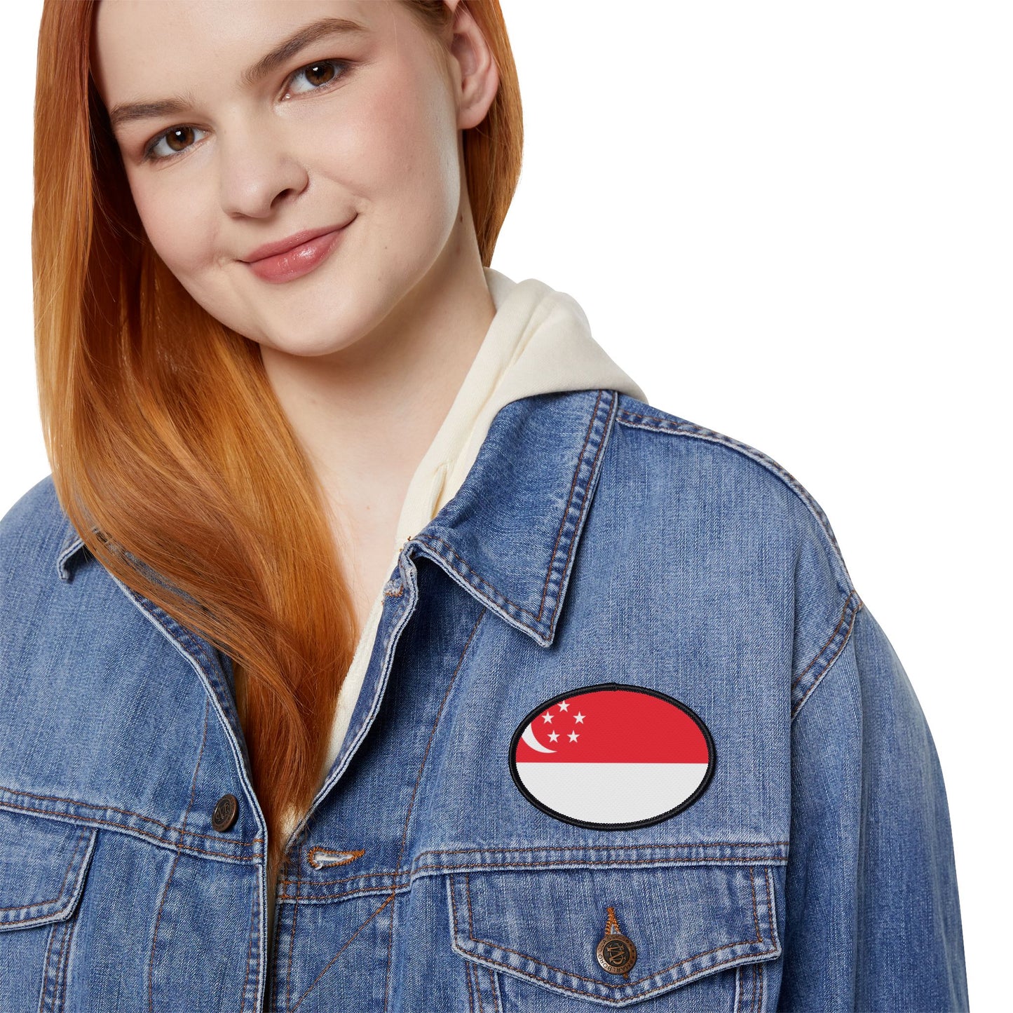 Flag Village Singapore Flag Embroidery Iron-On Patches