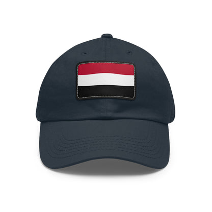 Flag Village Yemen Flag Hat Cap with Leather Patch