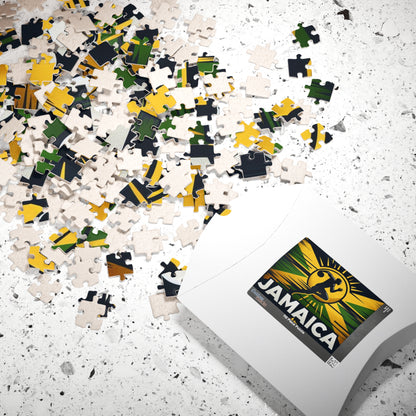 Flag Village JAMAICA Sporting Flag Puzzle (110, 252, 520, 1014-piece) JAM0003