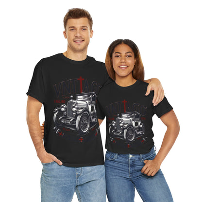Flag Village UK Vintage Car Flag T-SHIRT Heavy Cotton Tee UK0008