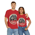 Flag Village USA Vintage Car Flag T-SHIRT Heavy Cotton Tee USA0013