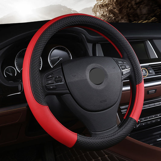 Flag Village Auto Tools Universal Leather Car Steering Wheel Cover