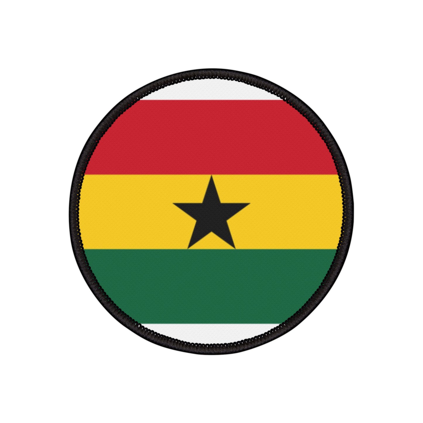Flag Village Ghana Flag Embroidery Iron-On Patches