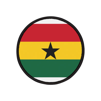 Flag Village Ghana Flag Embroidery Iron-On Patches