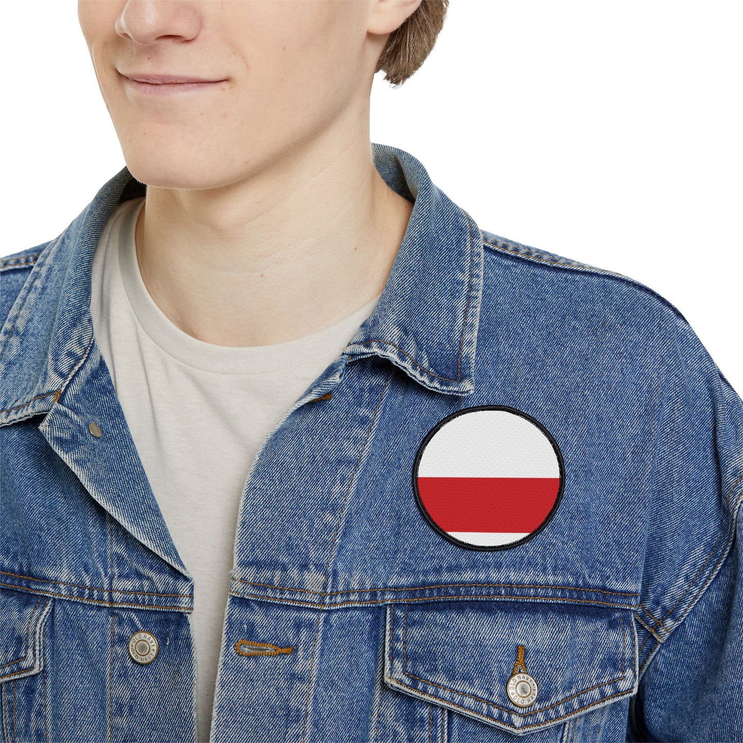 Flag Village Poland Flag Embroidery Iron-On Patches