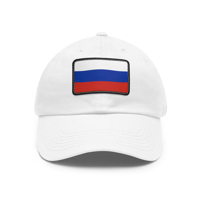Flag Village Russia Flag Hat Cap with Leather Patch