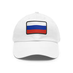 Flag Village Russia Flag Hat Cap with Leather Patch