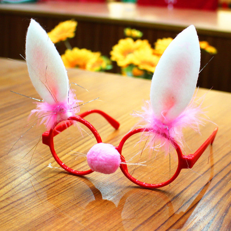 Flag Village Christmas glasses frame Christmas party supplies Christmas gifts Christmas decorations glasses Santa glasses