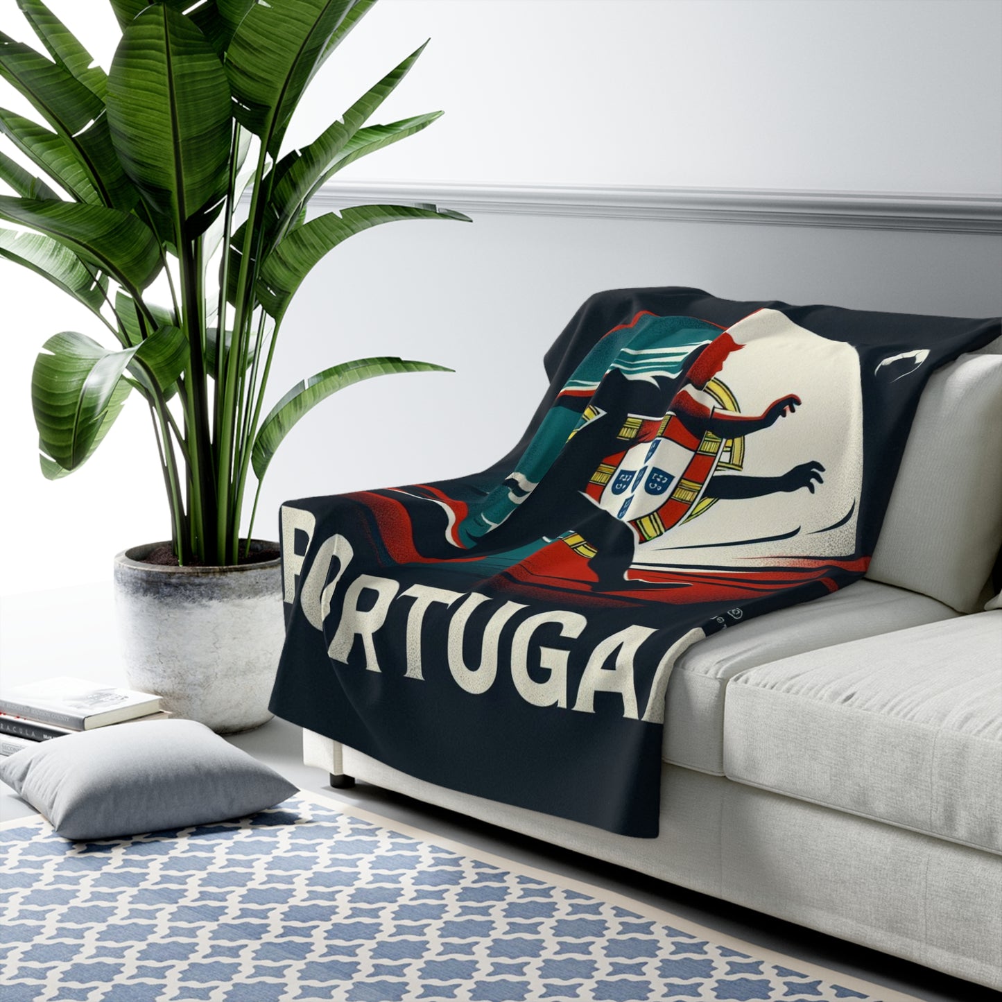 Flag Village Portugal Sporting Flag Sherpa Fleece Blanket PRT0010