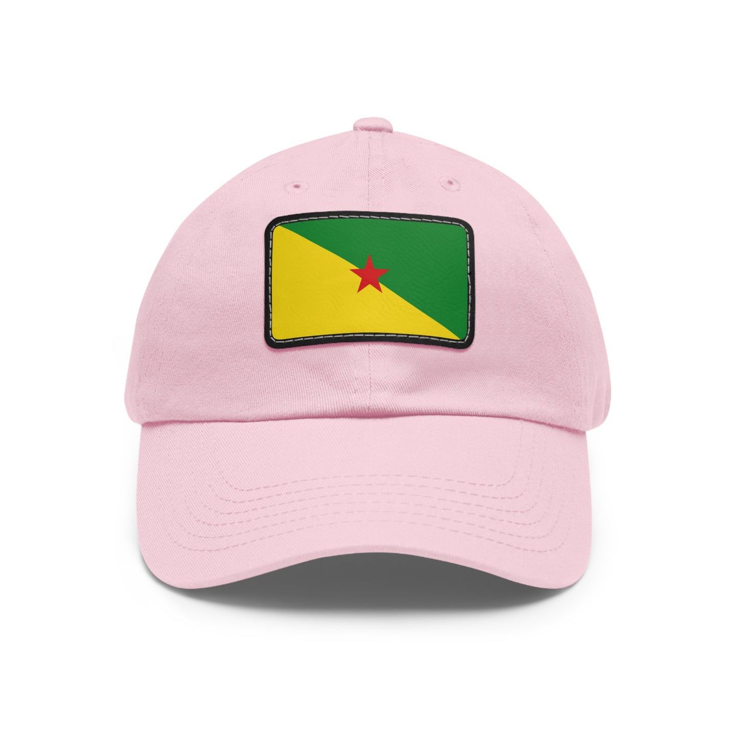 Flag Village Guiana(French Guiana) Flag Hat Cap with Leather Patch