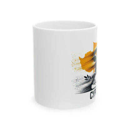 Flag Village Cyprus Sporting Flag Ceramic Coffee Mug 11oz FV-MG0190