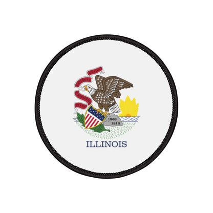Flag Village Illinois State Flag Embroidery Iron-On Patches