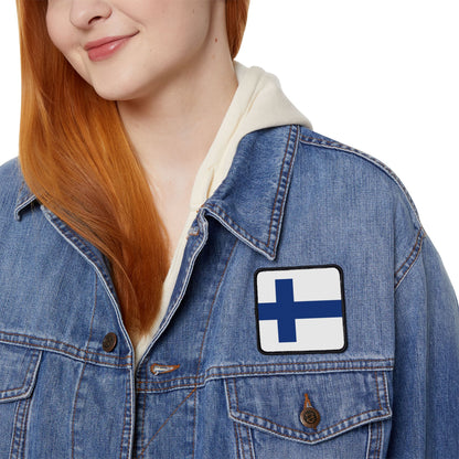 Flag Village Finland Flag Embroidery Iron-On Patches