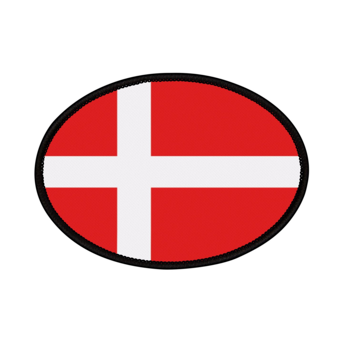 Flag Village Denmark Flag Embroidery Iron-On Patches