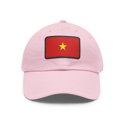 Flag Village Vietnam Flag Hat Cap with Leather Patch