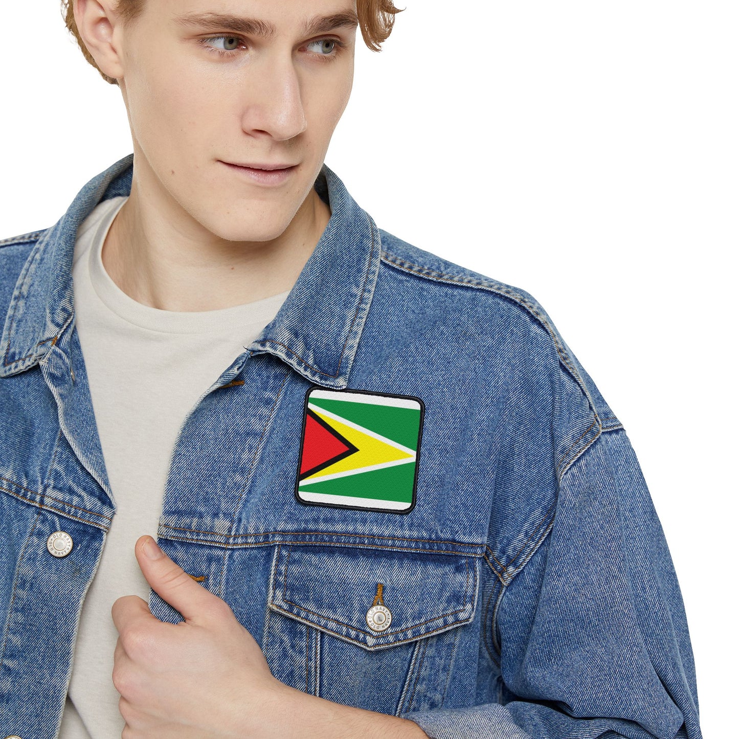 Flag Village Guyana Flag Embroidery Iron-On Patches