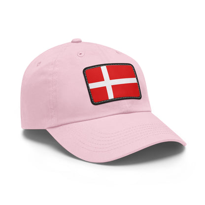 Flag Village Denmark Flag Hat Cap with Leather Patch