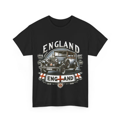 Flag Village UK Vintage Car Flag T-SHIRT Heavy Cotton Tee UK0013