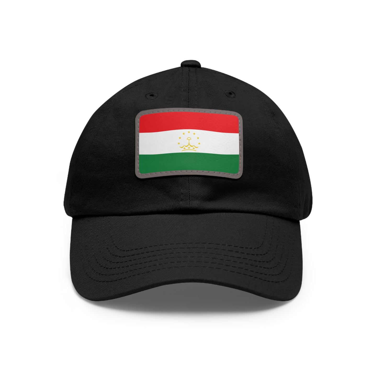 Flag Village Tajikistan Flag Hat Cap with Leather Patch