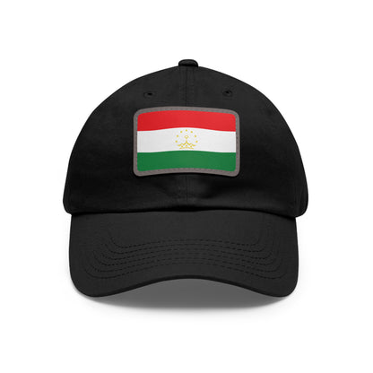 Flag Village Tajikistan Flag Hat Cap with Leather Patch