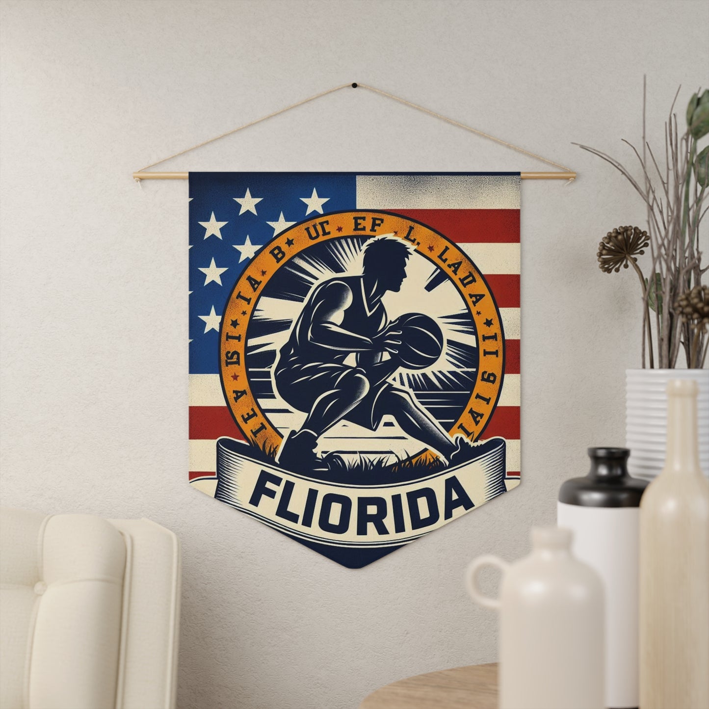 Flag Village Florida State Flag Pennant Sporting Home Wall decoration FL0001