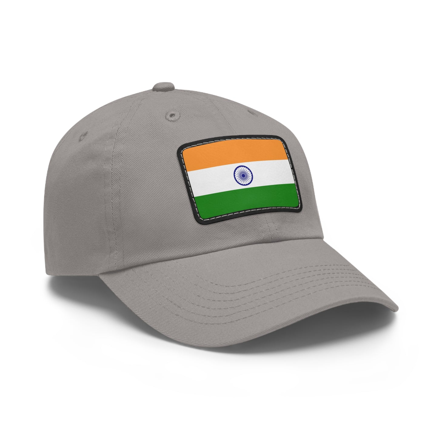 Flag Village India Flag Hat Cap with Leather Patch