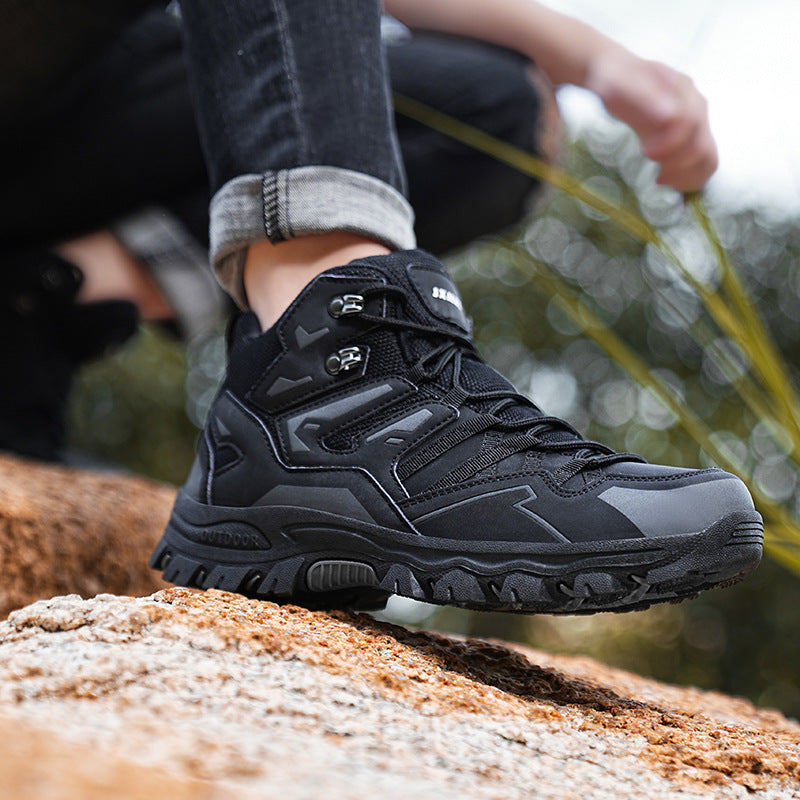 Flag Village Hiking Same High-top Outdoor Shoes Sneaker